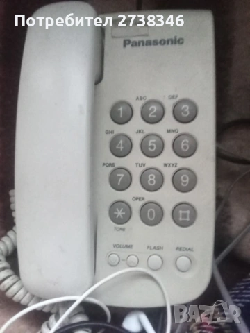 Телефон Panasonik , снимка 2 - Стационарни телефони и факсове - 53212045