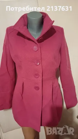 ДАМСКО РОЗОВО ПАЛТО - Размер S/ M , снимка 2 - Палта, манта - 48671930