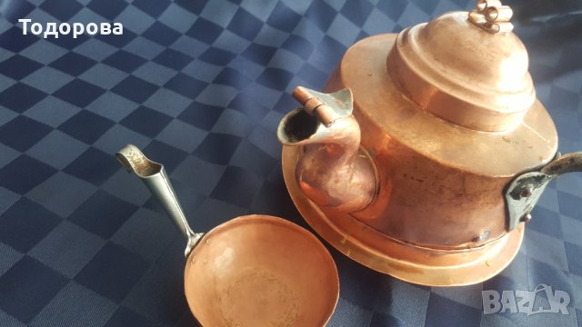 Чайник джезве от бакър-, снимка 7 - Колекции - 36003363