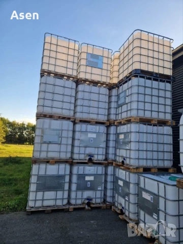 Бидони от 1000литра 1 тон цистерни за вода съдове за меласа ibc , снимка 3 - Оранжерии - 52869743