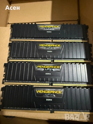 рам памет Corsair VENGEANCE LPX 32GB (4x8GB, снимка 2 - Клавиатури и мишки - 36877368