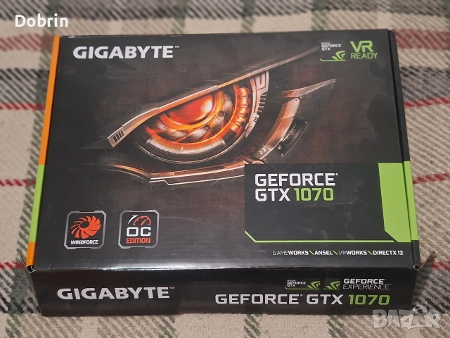 Gigabyte Nvidia GTX 1070 8GB GDDR5 rev. 2.0, снимка 2 - Видеокарти - 52675002