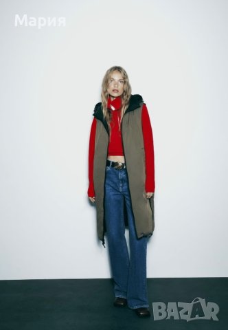 Дамски елек / грейка ZARA с две лица, снимка 3 - Елеци - 42497046