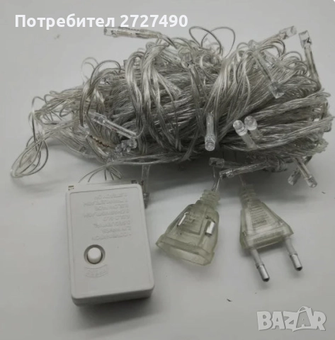 Коледни LED лапмичики тип верига. 10м, снимка 5 - Декорация за дома - 52401750