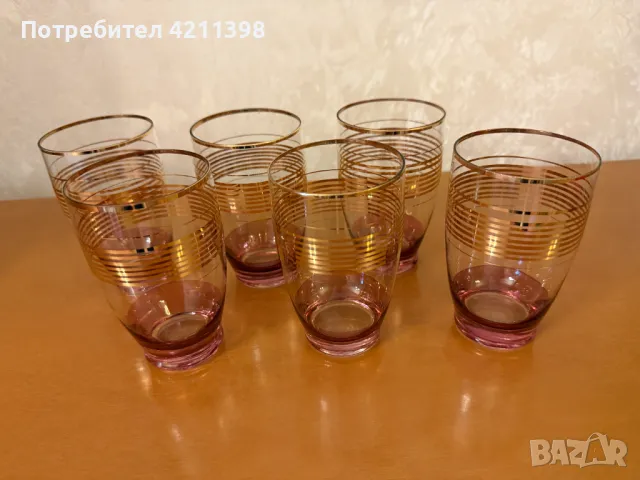 Ретро стъклени чаши, снимка 5 - Антикварни и старинни предмети - 49264809