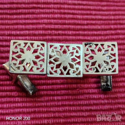 Сребърни мъжки ръкавели. 