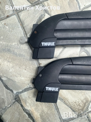 ски багажник Thule за 4 чифта ски + подарък напречни греди, снимка 4 - Аксесоари и консумативи - 55786341