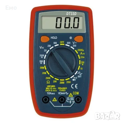 Преносим дигитален мултиметър с LCD дисплей, снимка 4 - Друга електроника - 48299728