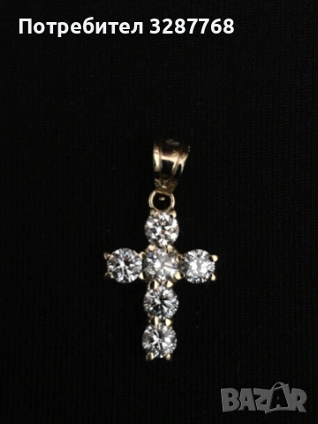 Златно кръстче с диаманти