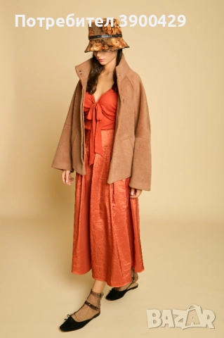 Дамско Късо Палто Polina, снимка 3 - Палта, манта - 52184012