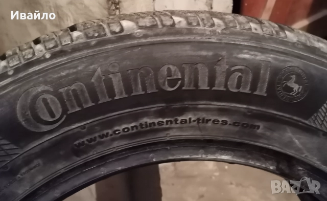 Продавам 4 броя Зимни гуми 195.65.15 на 1 сезон дот 2019 Контентал , снимка 4 - Гуми и джанти - 52809244