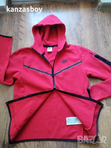 Nike Sportswear Tech Fleece Men's Full-Zip Hoodie - страхотно мъжко горнище С, снимка 3 - Спортни дрехи, екипи - 52228150