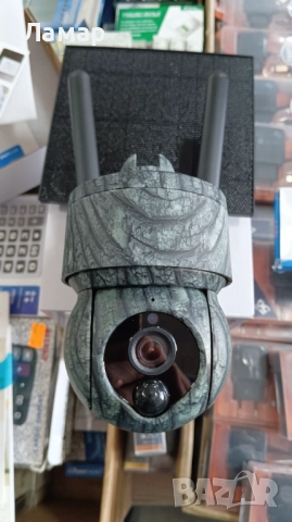 Соларна ловна въртяща камера 4G 9MP работи с СИМ SIM карта мобилни данни от тел. опер