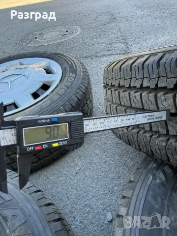 Железни джанти  за Mercedes Vito Viano с нови зимни гуми 205/65 R16C, снимка 8 - Гуми и джанти - 56023258