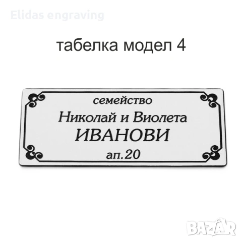 Табелка за пощенска кутия или врата, снимка 4 - Други стоки за дома - 53668387