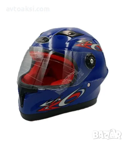 Детска каска Мотор/Мотопед/Вело/Скутер/Атв три цвята, снимка 14 - Аксесоари и консумативи - 49602258