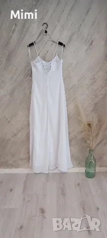 нежна бяла рокля L-XL , снимка 4 - Рокли - 47662666