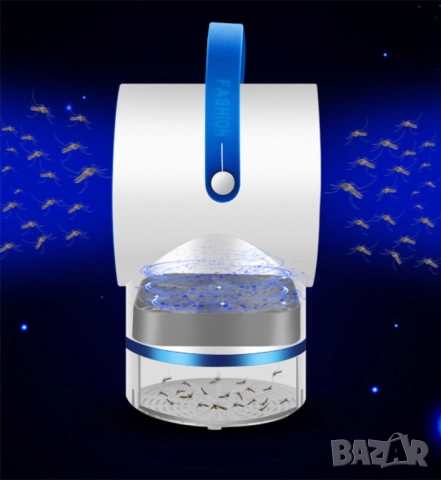 LED лампа против комари; Размер: 12,3 х 19,8 х 10, 8 см; Функция: Комарът попада в 360 градусово зав, снимка 13 - Друга електроника - 52041857