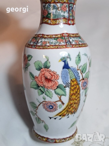 китайска порцеланова ваза 29/1, снимка 4 - Вази - 52047646