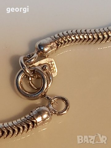 Сребърно родирано колие , снимка 4 - Колиета, медальони, синджири - 39353166