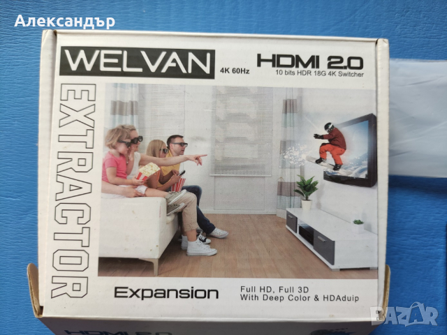 HDMI 2.0 Audio Extractor 4K UHD 60Hz , ARC, снимка 5 - Други - 44932430