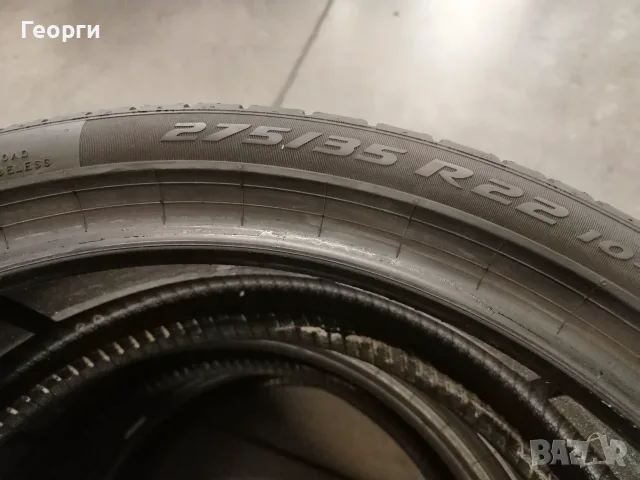 1бр. лятна гума 275/35/22 Pirelli, снимка 3 - Гуми и джанти - 56335305