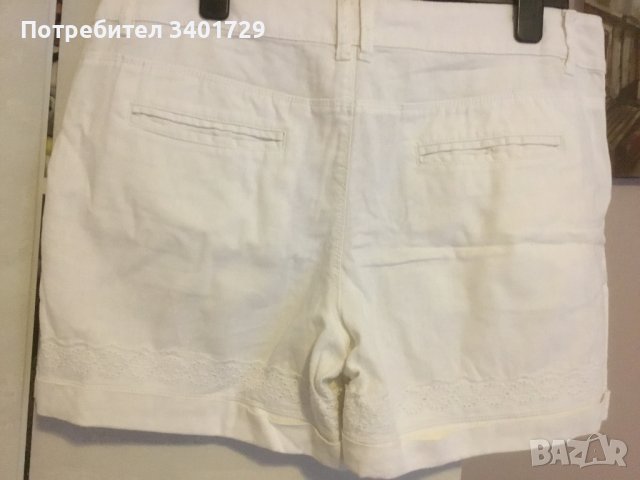 Бели къси, снимка 2 - Къси панталони и бермуди - 41416050