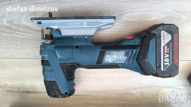 Bosch GST 18 V-LI S Акумулаторен пробивен трион плюс 2 🔋 6 Ah и 4 Ah и зарядно , снимка 5 - Триони и циркуляри - 53749101