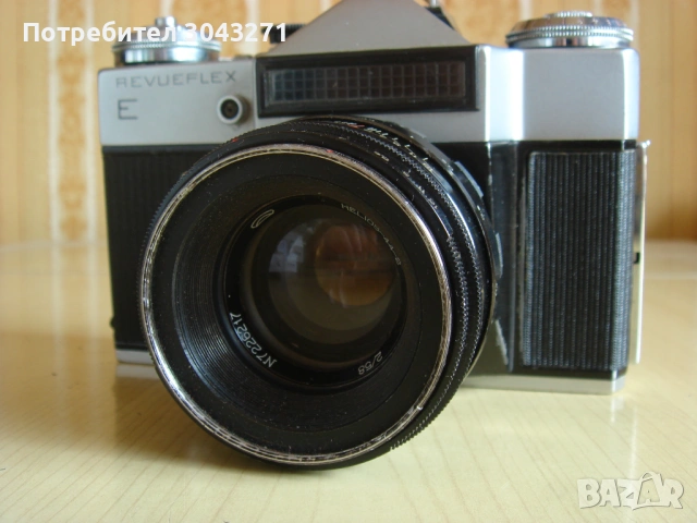 Фотоапарат Revueflex E с обектив Helios 44-2 58mm f/2 m42. СССР, снимка 5 - Фотоапарати - 53735555