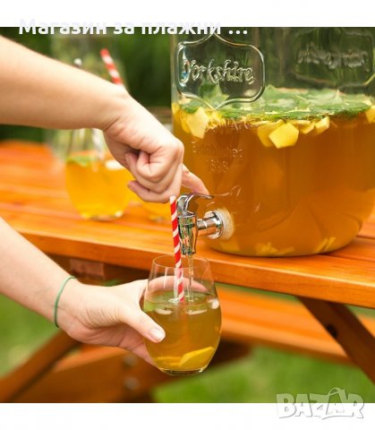 БУРКАН ЗА НАПИТКИ, ДИСПЕНСЪР С КРАНЧЕ - 4 Л. БЕЗ ИНФУЗЕР И 5 ЛИТРА С ИНФУЗЕР - код 1677, снимка 5 - Други - 33990618