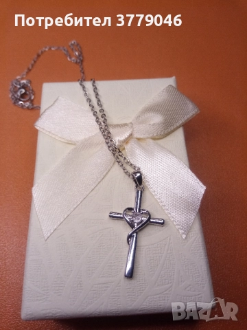 Колие с кръстче , снимка 2 - Колиета, медальони, синджири - 51811295
