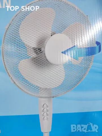 Kinzo Голям вентилатор 40 см диаметър, снимка 3 - Вентилатори - 48925525