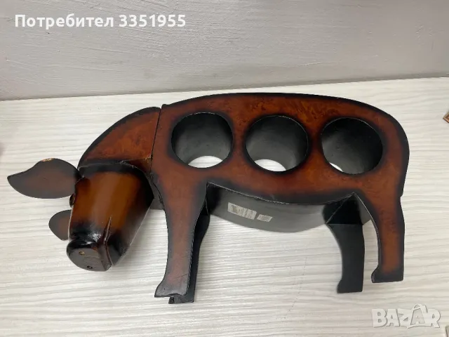 Красива дървена стойка за Вино, снимка 6 - Декорация за дома - 50046955