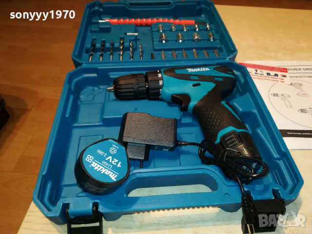 makita li-ion 12v+charger+battery pack x2 3103221803, снимка 4 - Винтоверти - 36298580