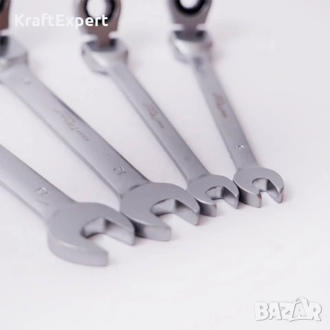 KraftWorld Комплект Тресчотни Ключове 22 Части – 6-32 мм с Чупещо Рамо, снимка 6 - Куфари с инструменти - 50576226