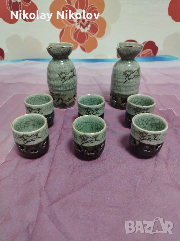 К-за саке Somayaki soma GOLD HORSE HEART, снимка 4 - Сервизи - 53479842