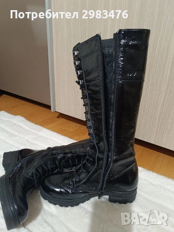 Продавам ботуши 38 номер, естествена кожа , снимка 2 - Дамски ботуши - 53212865
