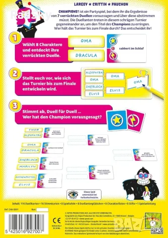 Repos Production Champions! Парти настолна игра 3-8 играчи, снимка 2 - Настолни игри - 49342851