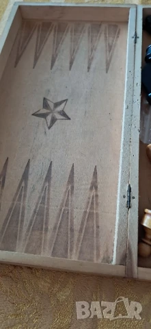 Стара табла с шах, снимка 12 - Антикварни и старинни предмети - 50928949