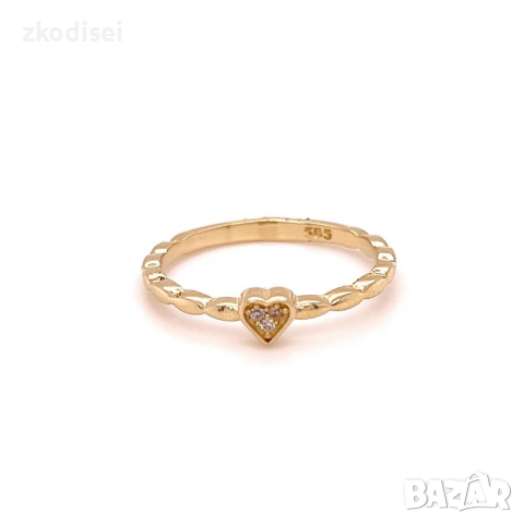 Златен дамски пръстен 1,67гр. размер:54 14кр. проба:585 модел:21987-5