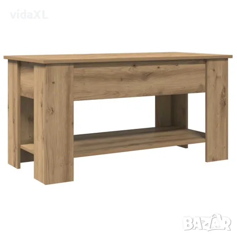 vidaXL Кафе маса, дъб артизан, 101x49x52 см, инженерно дърво, снимка 1 - Маси - 56148366