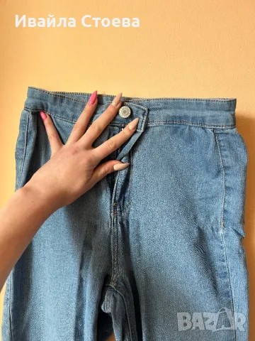Дамски сини дънки🙌, снимка 2 - Дънки - 49890055