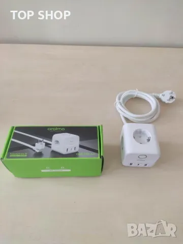 ORAIMO 6-в-1 Смарт многопортов захранващ куб/20W бързо зареждане/1,5 м кабел EU, снимка 7 - Оригинални зарядни - 49308632