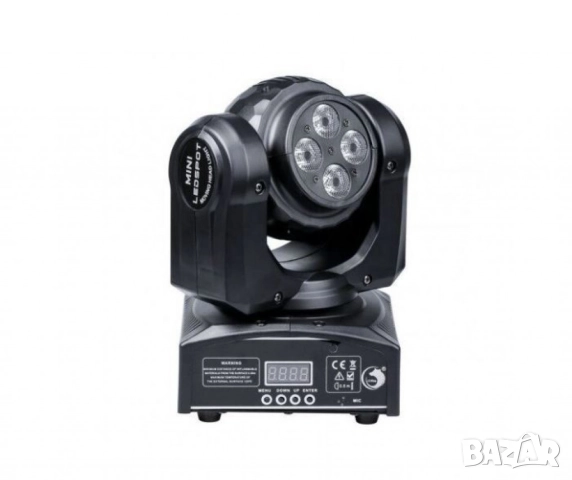 Двустранна роботизирана LED светлина (4+1)x10W RGBW – Компактна мощ за професионално сценично осветл, снимка 5 - Друга електроника - 52137298