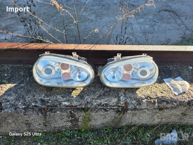 2бр. Оригинални фарове с лупи за VW GOLF 4 оборудвани