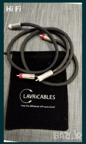 Продавам сребърен RCA интерконект, снимка 2 - Тонколони - 44465090