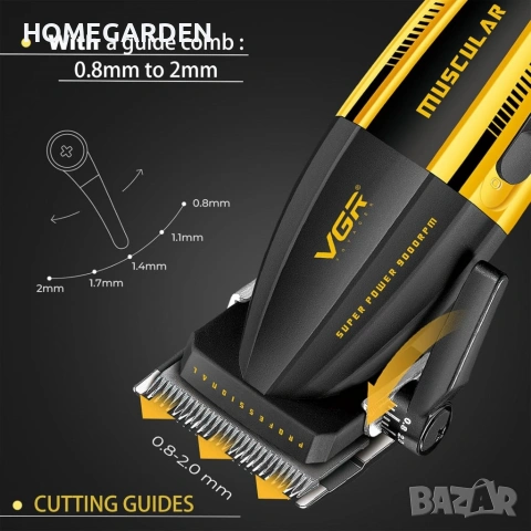 Професионална машинка за подстригване VGR V-285, снимка 4 - Машинки за подстригване - 53676529