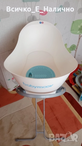 Бебешка вана Babymoov Aquanest със стойка (+ затопляща подложка), снимка 5 - За банята - 52061120