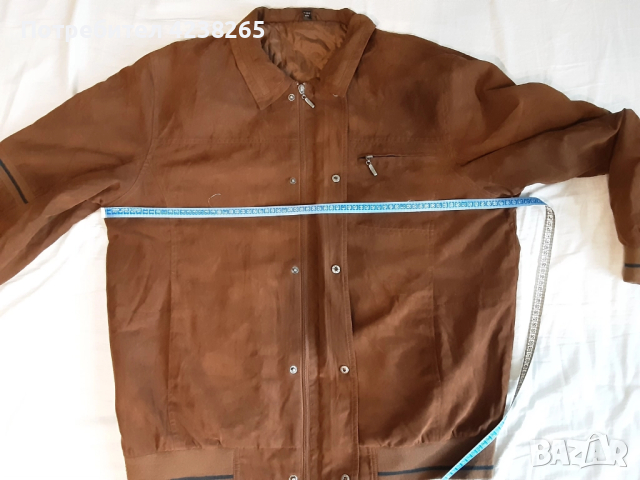 яке кафяво размер 58, снимка 5 - Якета - 52311120