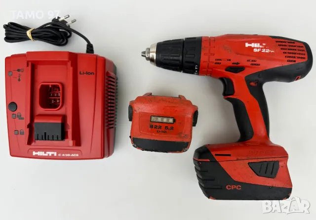 Hilti SF 22-A - Акумулаторен трискоростен винтоверт 2x22V 5.2Ah